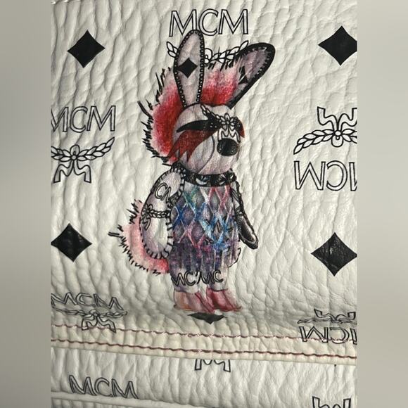 MCM Visetos PUNK RABBIT Stark Backpack EXCELLENT & HTF! 🩷 🐰 - Picture 6 of 9